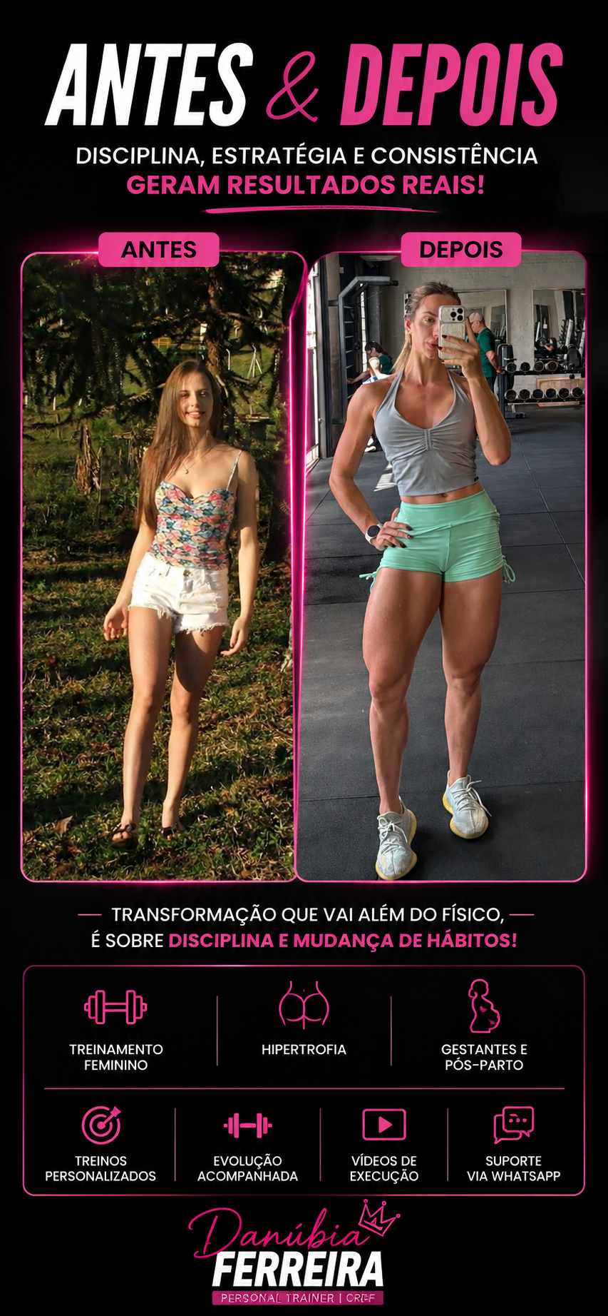 Antes e Depois - Transformação